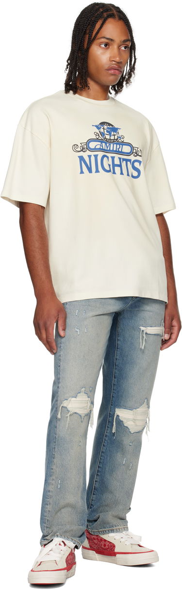 Tričko AMIRI AMIRI 'Nights' Oversized T-Shirt Biela | AMJYTE1207, 3