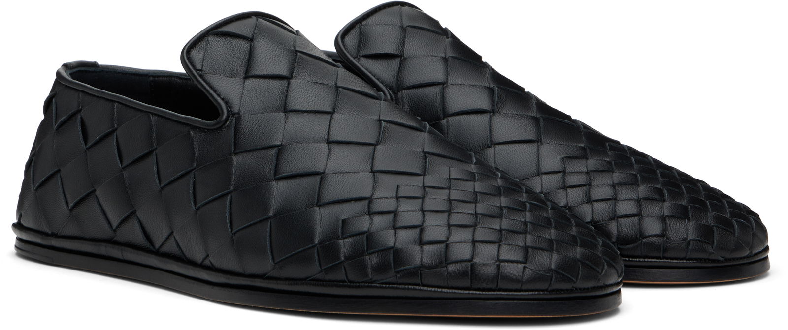 Bottega Veneta Intrecciato Leather Slippers