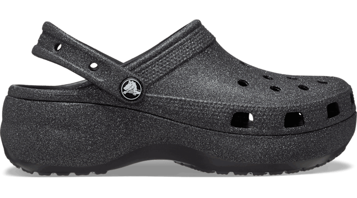 Tenisky a topánky Crocs Classic Platform Glitter Clogs Black Čierna | 207241-001