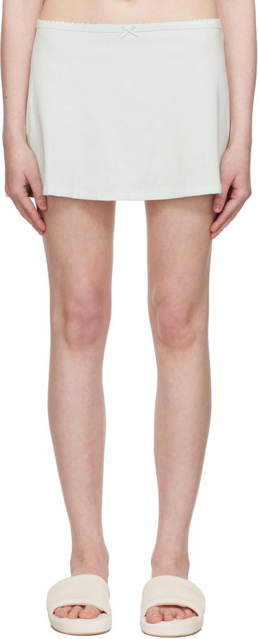 Sukňa SKIMS SKIMS Drop Needle Pointelle Miniskirt Zelené | SK-SKT-8968W, 0