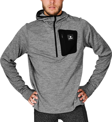 Mikina Saysky Saysky Pace Half Zip Hoodie Šedá | mmrho01c6003, 0