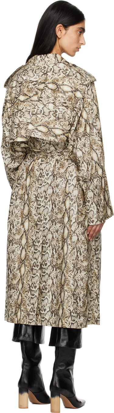 Trenčkot ISABEL MARANT Isabel Marant Freanne Snakeskin Trench Coat Béžová | MA0410FA-C1C01I, 2