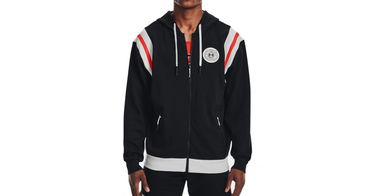 Mikina Under Armour Rival Fleece Full-zip Hoodie Čierna | 1366303-001, 1