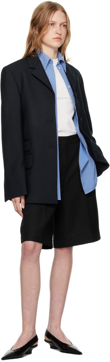 Bunda TOTEME TOTEME Straight Single-Breasted Blazer Čierna | 244-WRZ0045-FB0061, 4