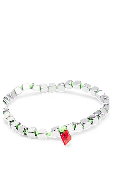 Náramok BOSS Steel Cube Elastic Bracelet Metalická | 50532338, 1