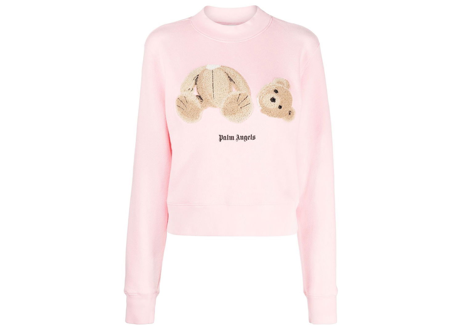 Mikina Palm Angels Bear-Print Organic Cotton Sweatshirt Ružová | PWBA016C99FLE0023460, 0