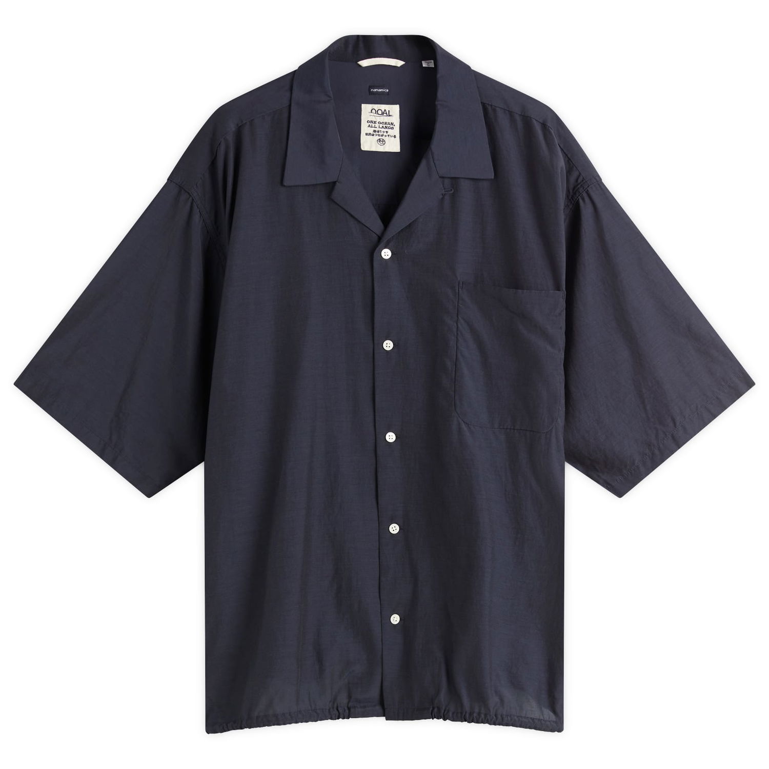 Košeľa NANAMICA Men's Open Collar Shirt, Size Large Navy | S25SG019E-N, 0