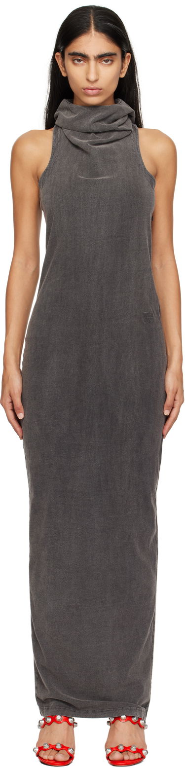 Šaty Alexander Wang Alexander Wang Cowl Neck Racer Back Maxi Dress Šedá | 4CC3246261, 0
