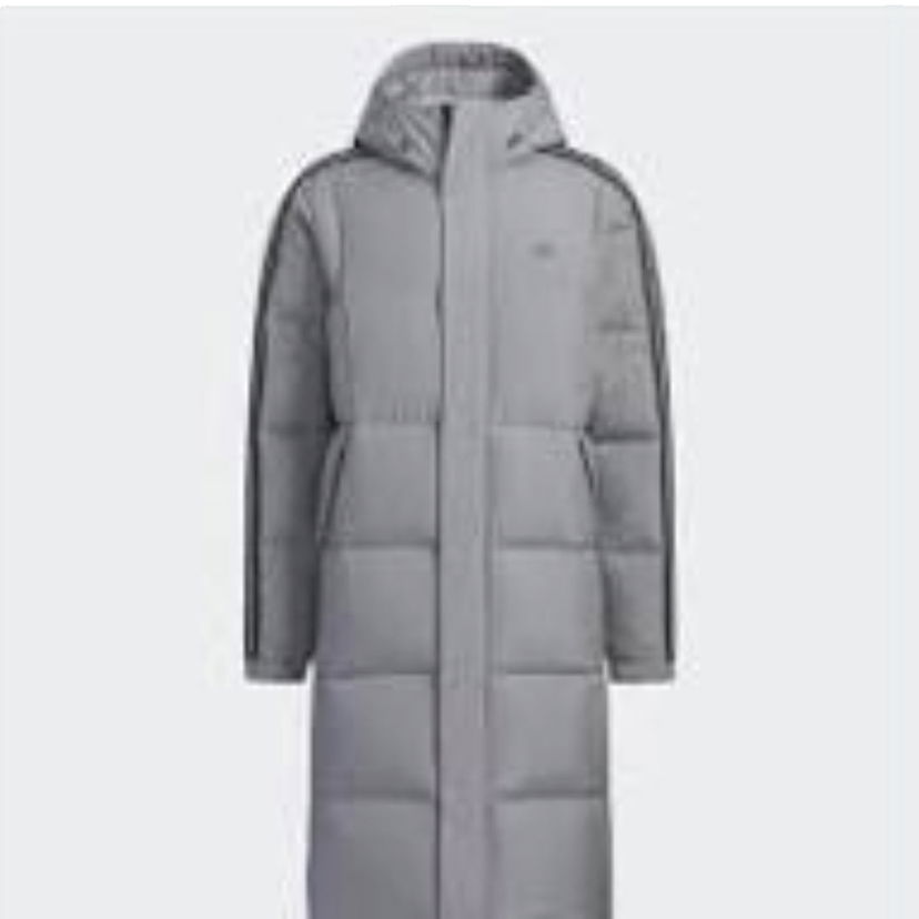 Prešívaná bunda adidas Originals Long Down Jacket Šedá | IT8715