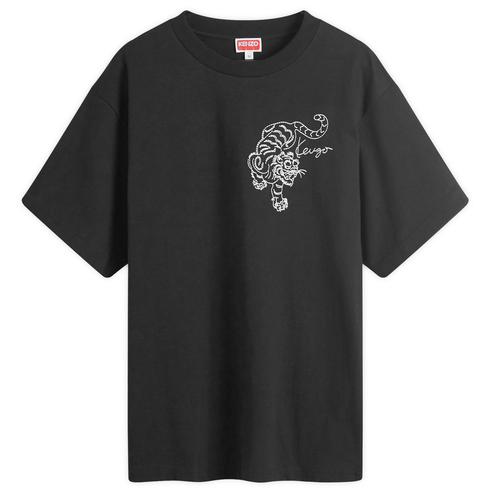 Men's Star Tiger Oversized T-Shirt in Black, Size Small | END. Clothing