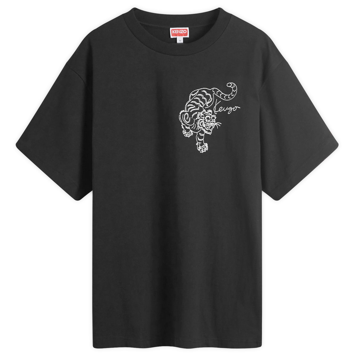 Tričko KENZO Men's Star Tiger Oversized T-Shirt in Black, Size Small | END. Clothing Čierna | FE65TS2964SI-99J, 0