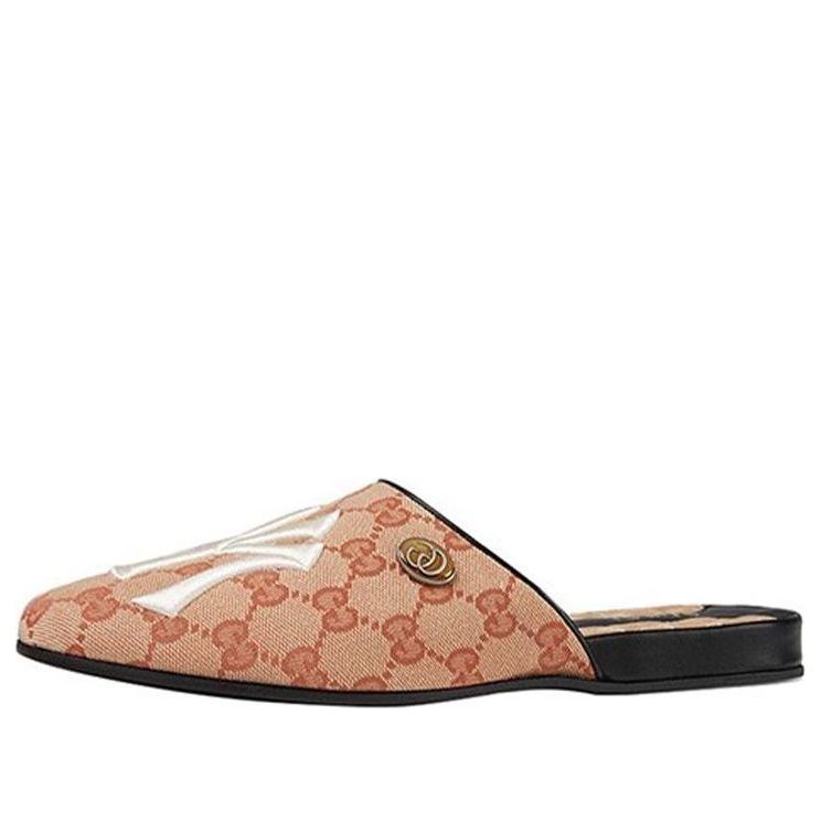 Tenisky a topánky Gucci Gucci NY Yankees x Princetown Slippers Béžová | 537089-KQW00-8366