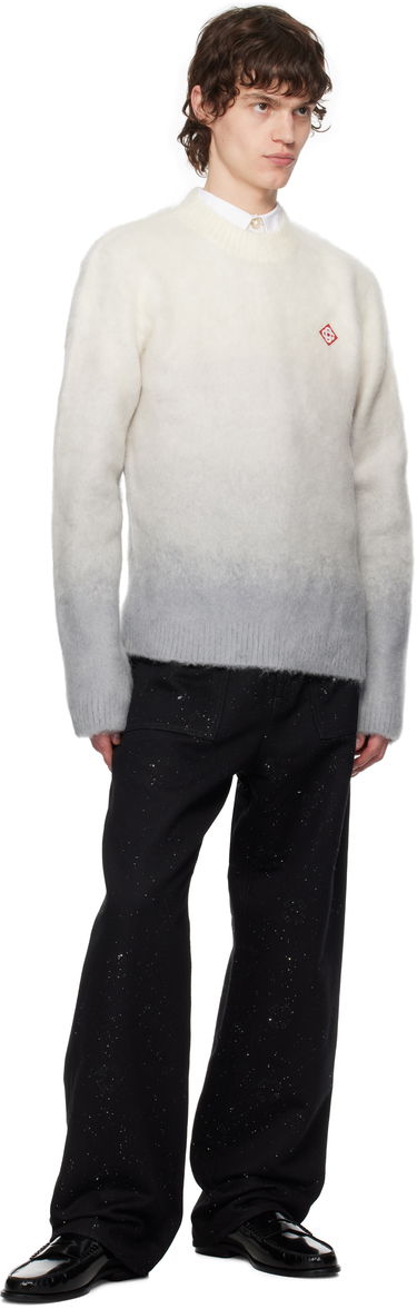 Sveter Casablanca Casablanca Gradient Mohair Sweater Biela | MPS25-KW-840-01, 3