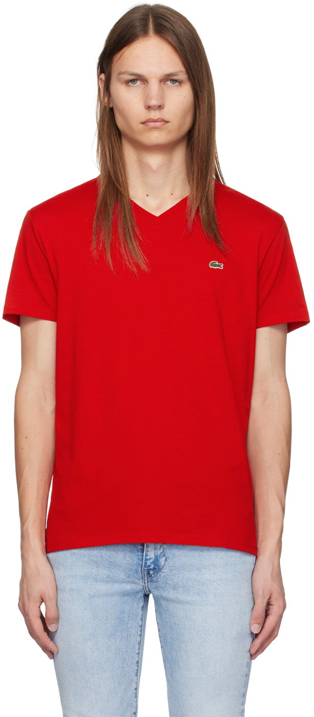 Red V-Neck T-Shirt