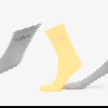 Ponožky adidas Originals Trefoil Crew Sock Cushion 6-Pack Silver Green/ Glow Pink/ Powder Yellow Rôznofarebný | JI9505, 9