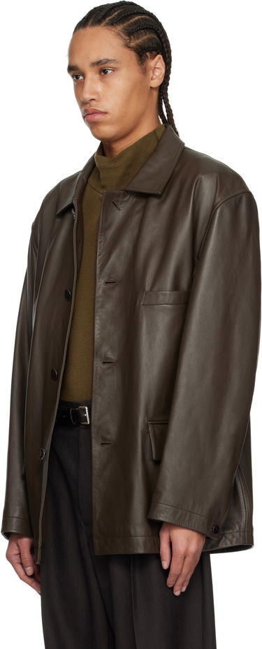 Bunda LEMAIRE Lemaire Relaxed Leather Jacket Hnedá | OW1074 LL0095, 3