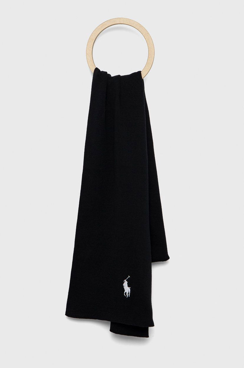 Šál Polo by Ralph Lauren Cotton Scarf Čierna | 710886139005