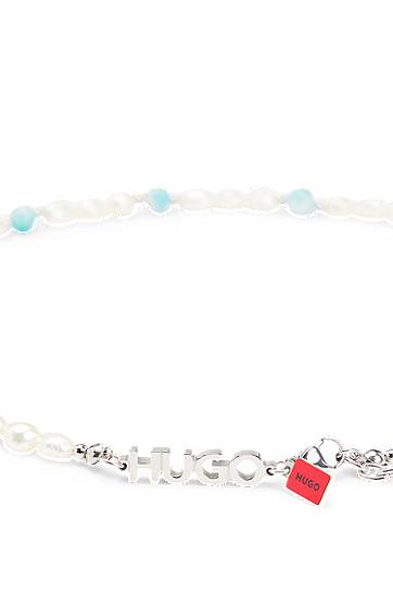 Náramok BOSS Beaded Necklace with Natural Pearls and Colored Stones Rôznofarebný | 50538894, 1