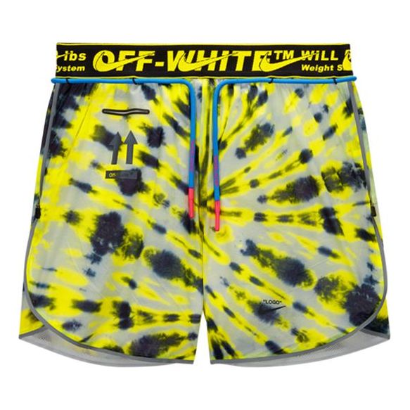 Šortky Nike Nike x Off-White NRG Tie Dye Running Shorts Žltá | CK4809-702