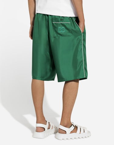 Šortky Dolce & Gabbana Embroidered Silk Jogging Shorts Zelené | GV5MAZFU1S4V0340, 3