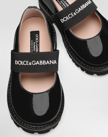 Doplnky Dolce & Gabbana Dolce & Gabbana Patent Leather Mary Jane Flats with Elastic Čierna | D20103A913589923, 3