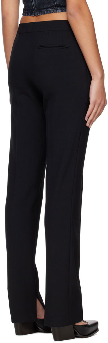 Nohavice Stella McCartney Stella McCartney Straight-Leg Trousers Čierna | 6400743AU701, 2