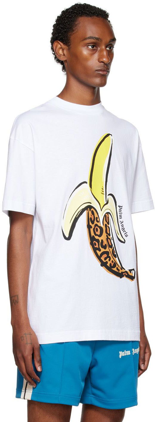 Tričko Palm Angels Banana Tee Biela | PMAA001F22JER0060118, 1