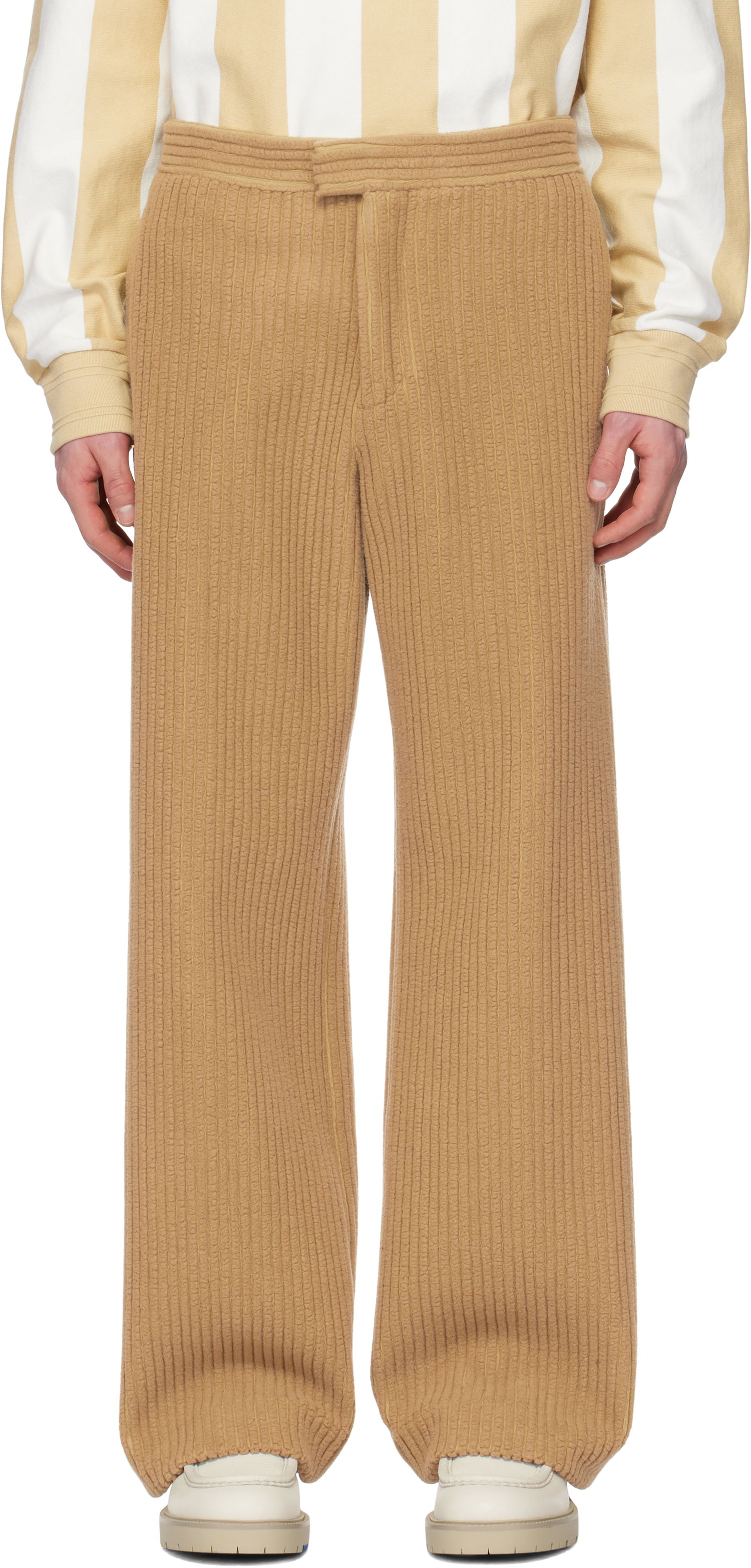 Nohavice Burberry Burberry Corduroy Trousers Hnedá | 8101787, 0