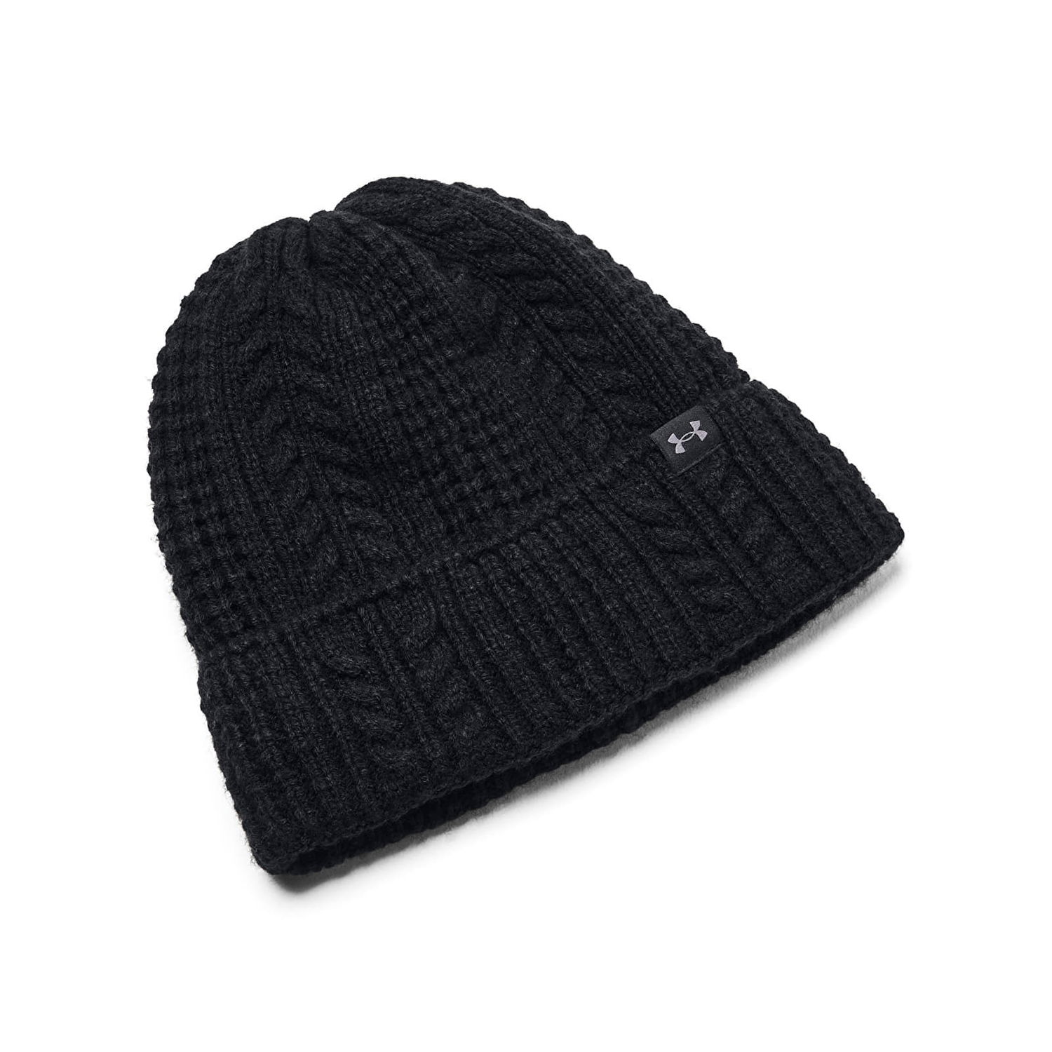 Klobúk Under Armour W Halftime Cable Knit Beanie Čierna | 1386639-001, 1