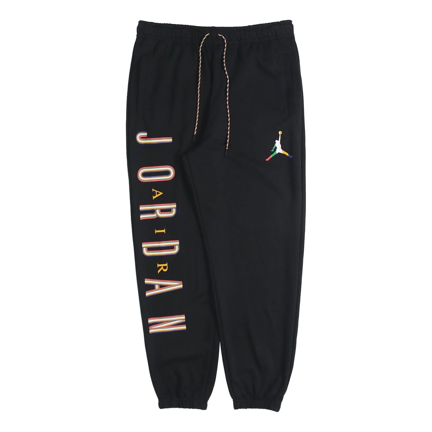Tepláky Jordan Jordan Colorful Flying Man Logo Fleece Pants Čierna | CZ5469-011, 0