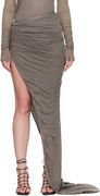Rick Owens Hollywood Edfu Draped Maxi Skirt
