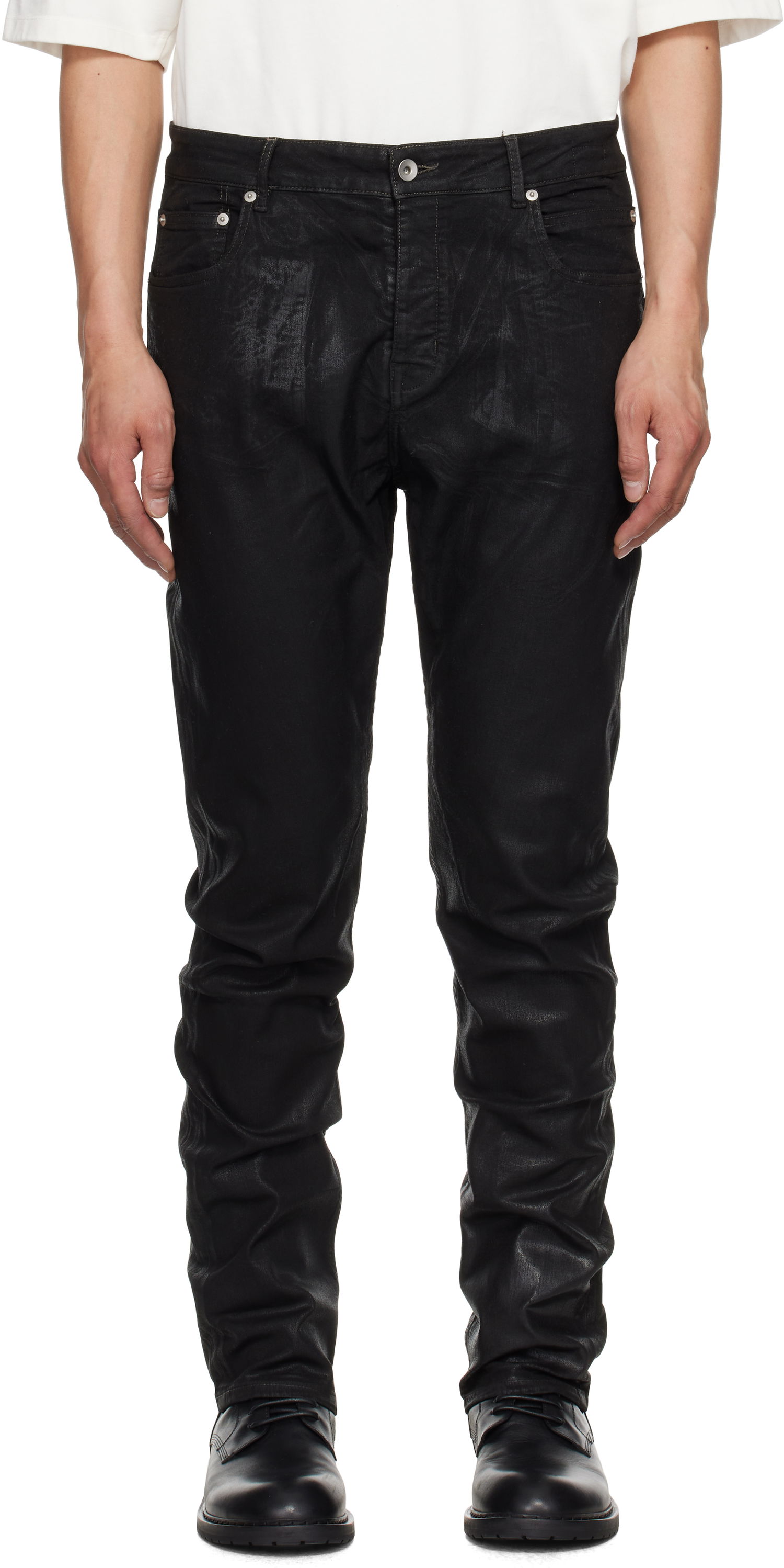 Džínsy Rick Owens Rick Owens DRKSHDW Hollywood Detroit Cut Jeans Čierna | DU01E3366 SCF, 0