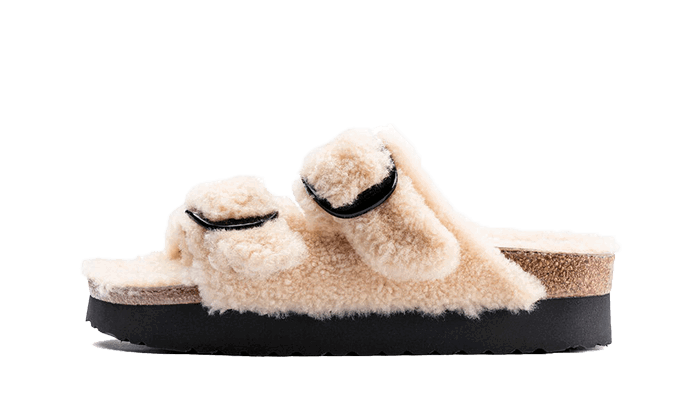 Tenisky a topánky Birkenstock Arizona Big Buckle Shearling Teddy Eggshell Ružová | 1017642, 0