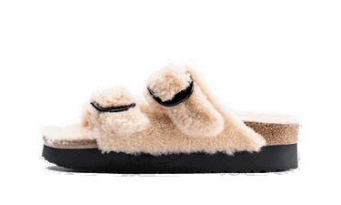 Tenisky a topánky Birkenstock Arizona Big Buckle Shearling Teddy Eggshell Ružová | 1017642, 0