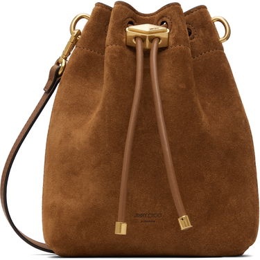 Kabelka Jimmy Choo Cinch Mini Suede Bag Hnedá | BON BON BCKT N/S MN, 0