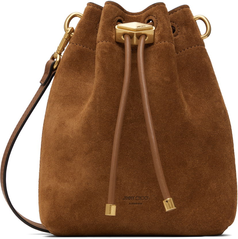 Kabelka Jimmy Choo Cinch Mini Suede Bag Hnedá | BON BON BCKT N/S MN