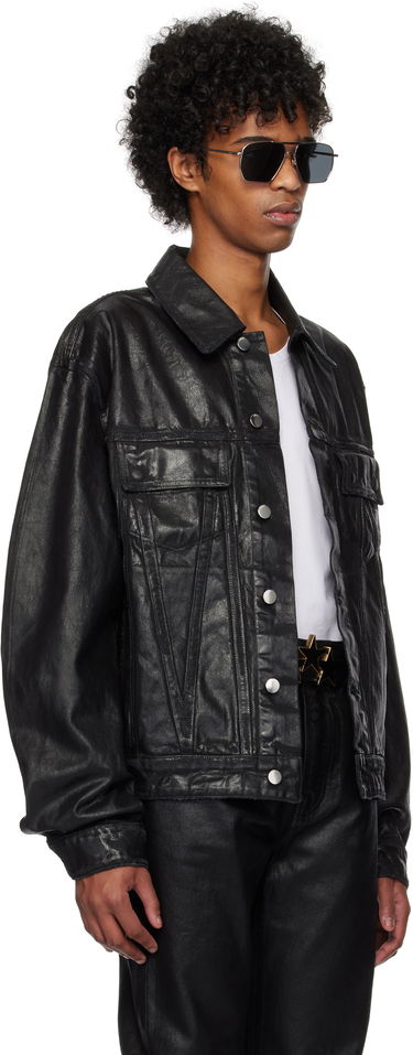 Bunda AMIRI AMIRI MA Quad Waxed Denim Jacket Čierna | AMDNTR1018, 1