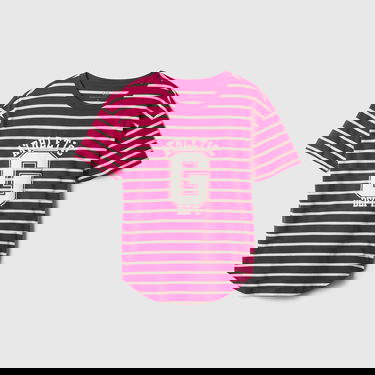 Tričko GAP T-shirt Shortsleeve Logo Tee Red Stripes S Červená | 500012-05, 4