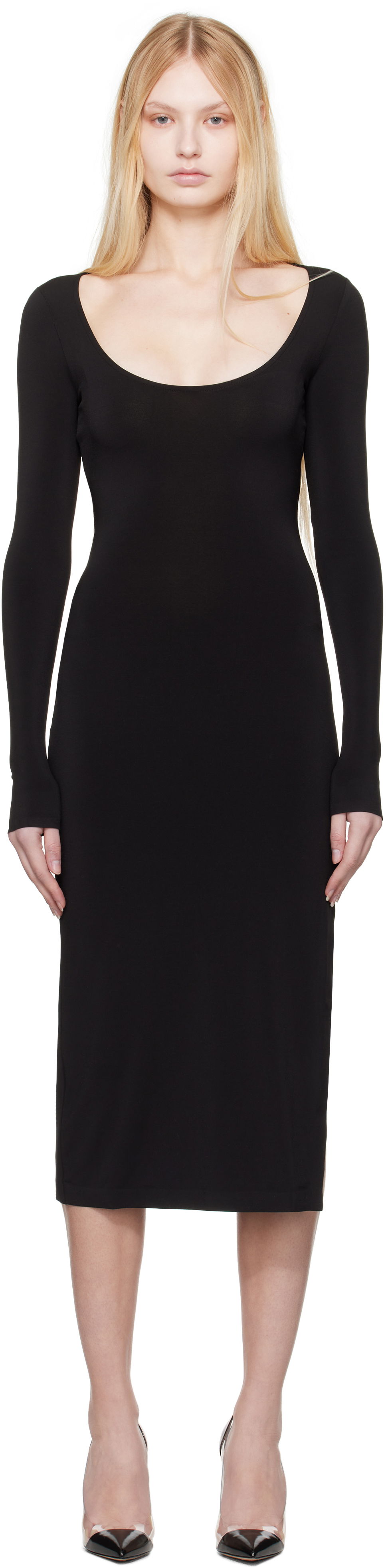 Šaty GUIZIO Guizio Sander Midi Dress Čierna | H24415K012, 0