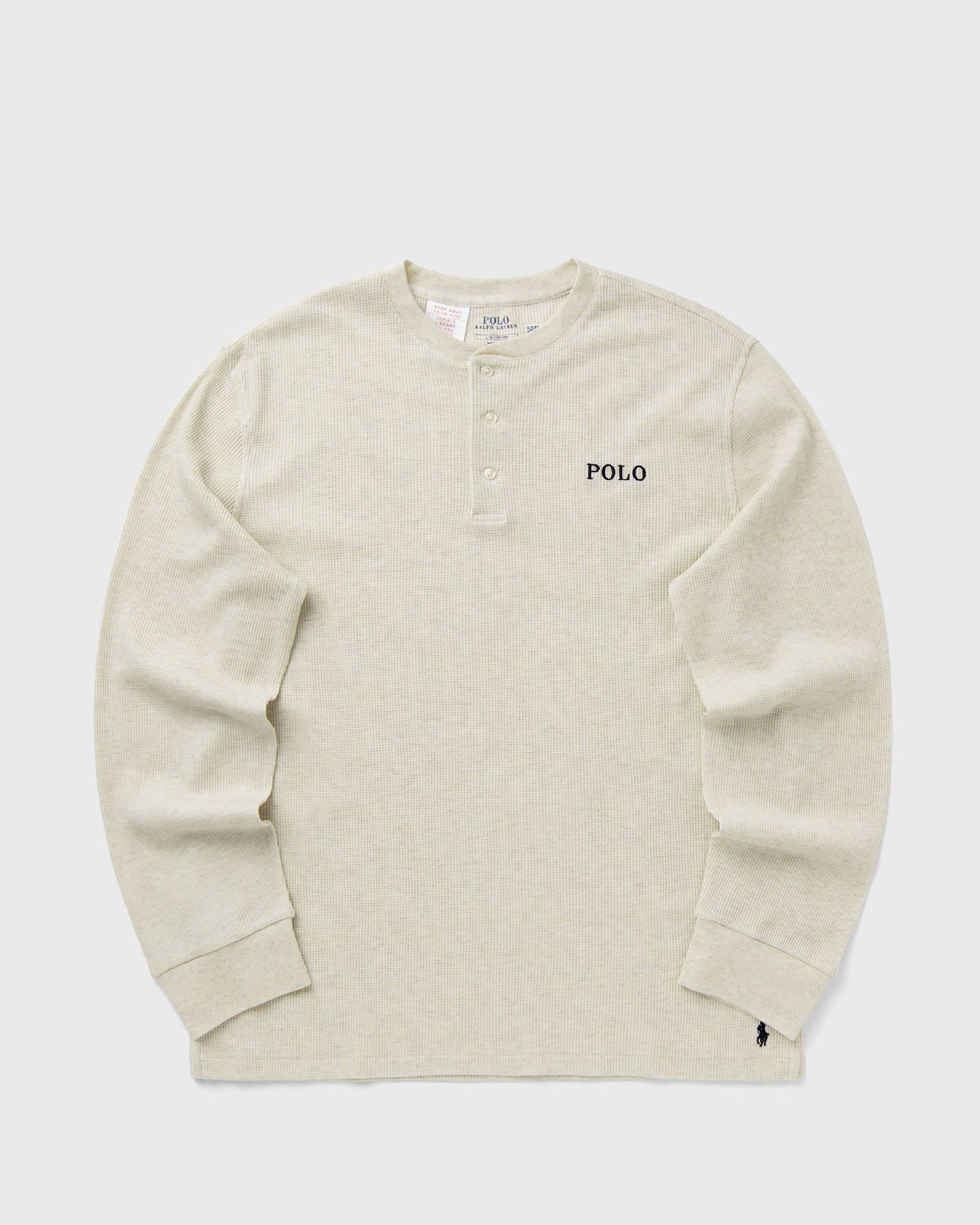 Tričko Polo by Ralph Lauren Polo Ralph Lauren Long Sleeve Henley Sleep Top Béžová | 714950609005, 0