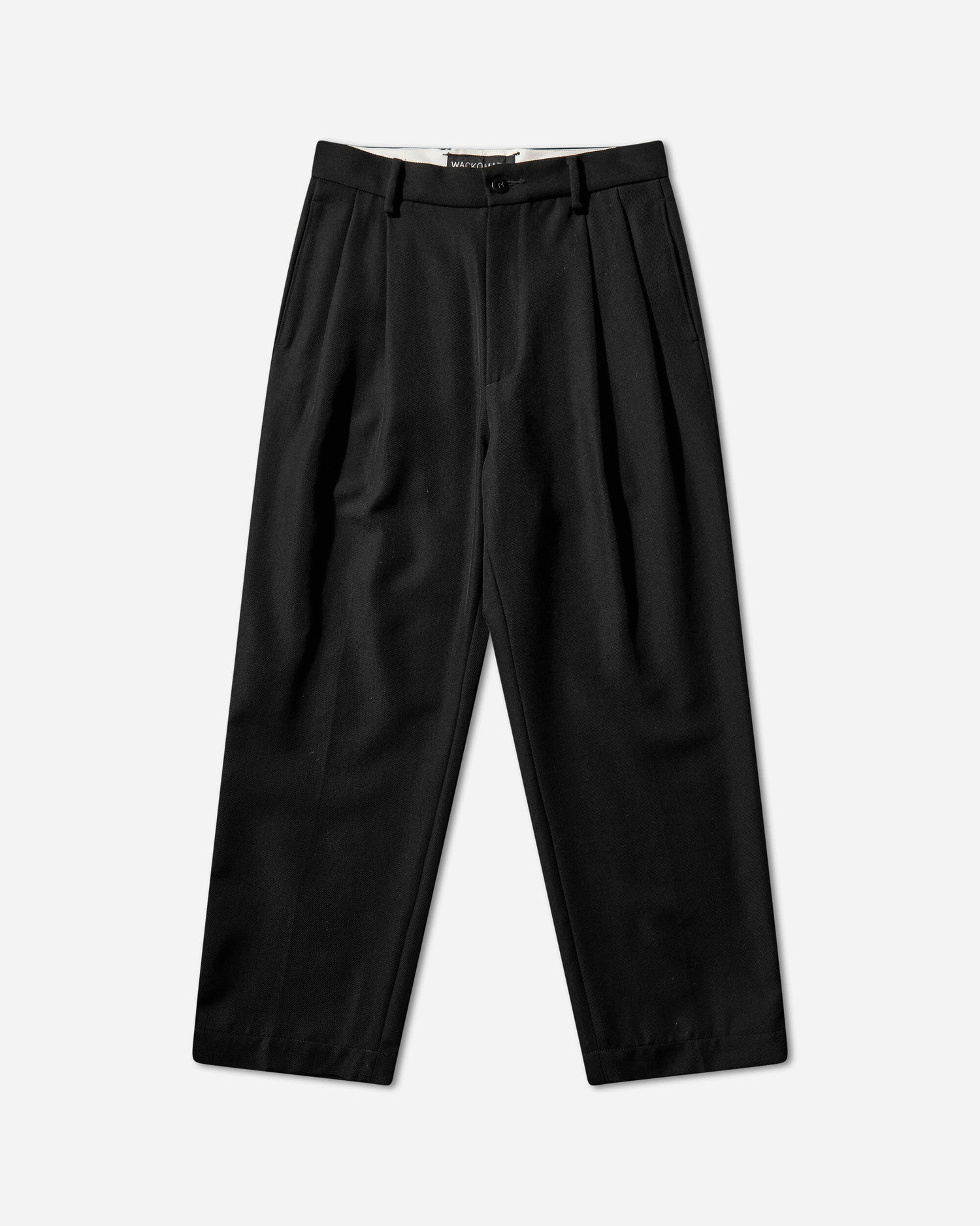 Nohavice WACKO MARIA Double Pleated Chino Trousers Type-2 Čierna | 25FW-WMP-PT02 BLACK, 0