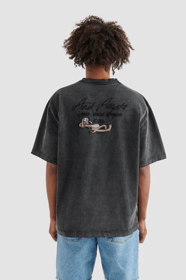 Tričko AXEL ARIGATO Wes Distressed T-Shirt Čierna | A2225001, 3