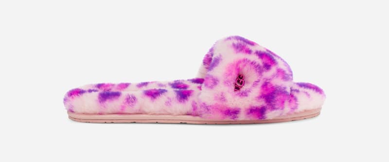 Fluff Slide II Leopard Slippers