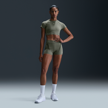 Crop Top Nike Nike Pro Dri-FIT Short Sleeve Crop Top Zelené | HM6369-320, 2