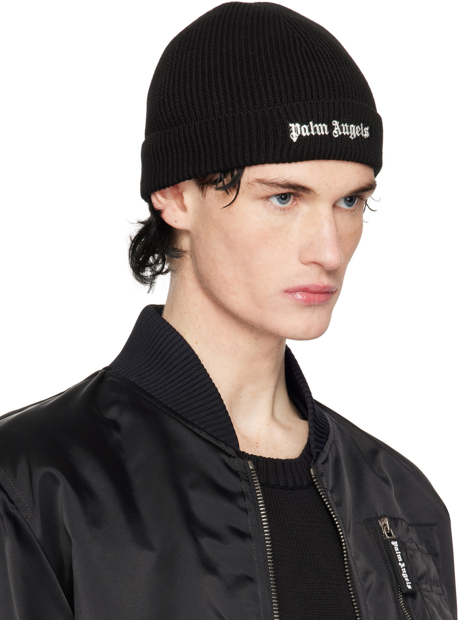 Kulicha Palm Angels Classic Logo Beanie Čierna | PMLC032C99FAB0011003, 1