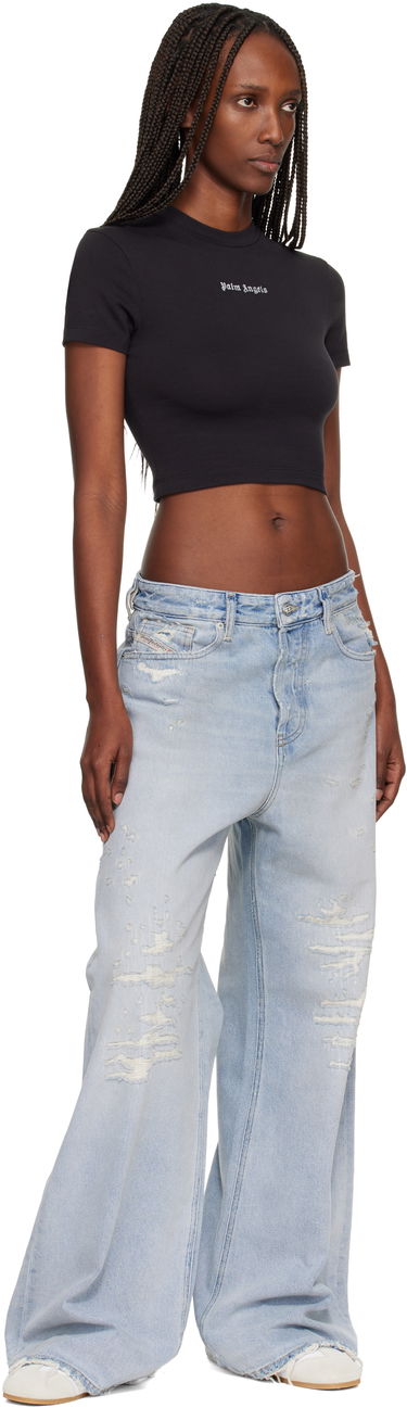 Crop Top Palm Angels Classic Logo Baby T-shirt Čierna | PWAA077C99JER0011003, 3