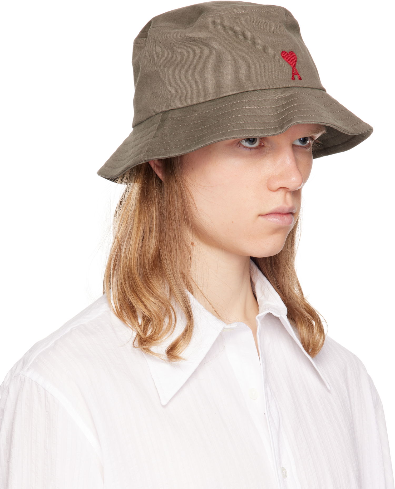 Klobúk AMI AMI De Coeur Bucket Hat Béžová | UHA246.AW0041, 1