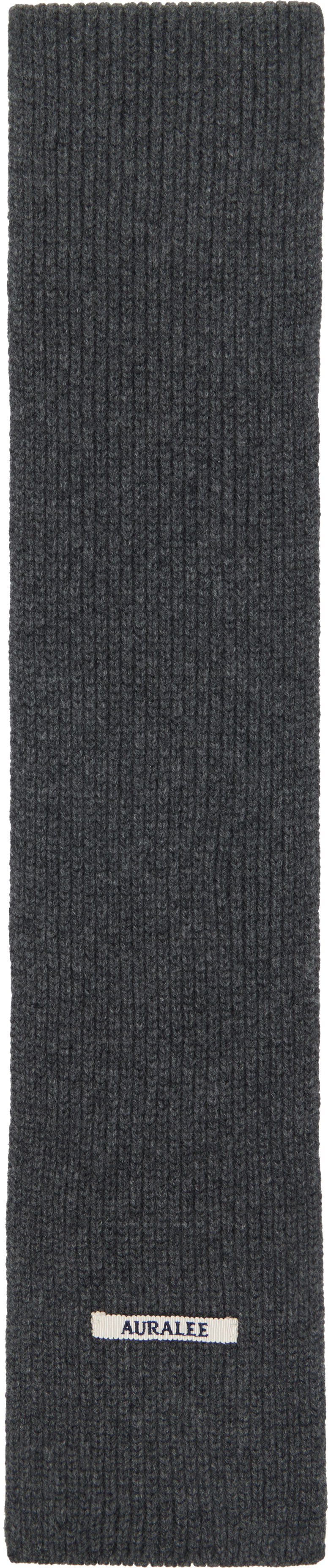 Šál AURALEE AURALEE Light Cashmere Knit Stole Šedá | A25AM07CJ