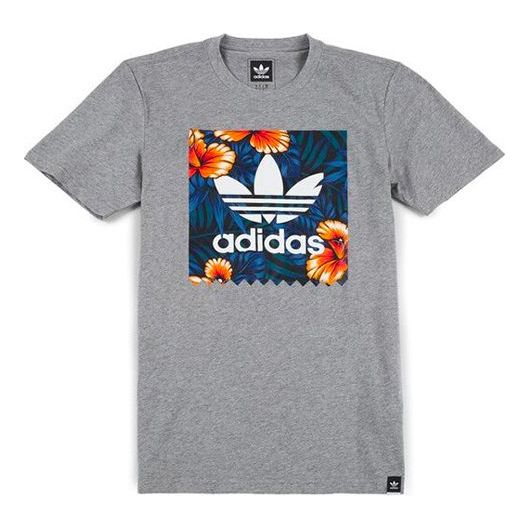 Tričko adidas Originals adidas Originals Floral Print T-Shirt Šedá | BJ8719