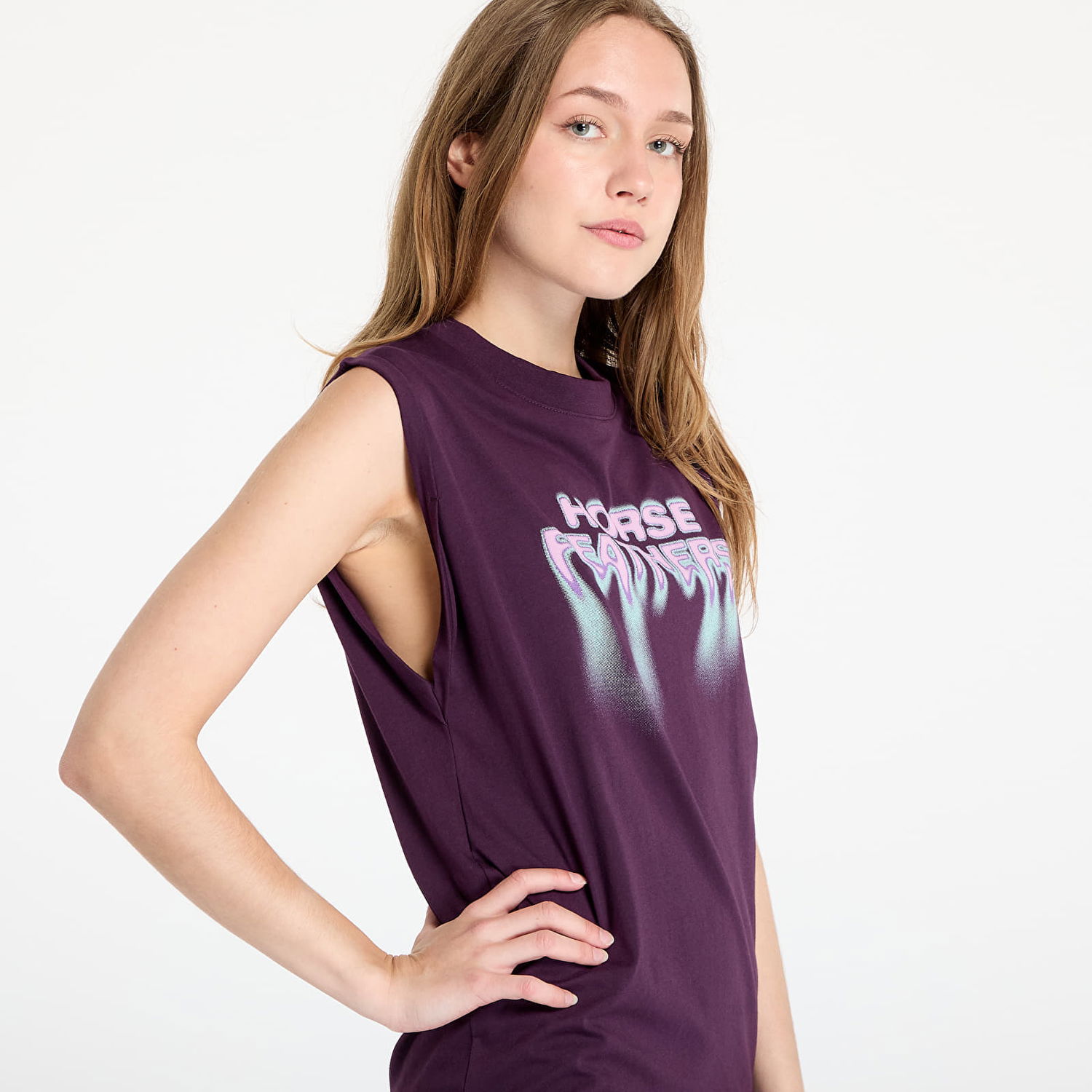 Šaty Horsefeathers Horsefeathers Mary Sleeveless Midi Dress Fialová | SW934A, 1